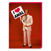 I Love Anal Rude Greeting Card